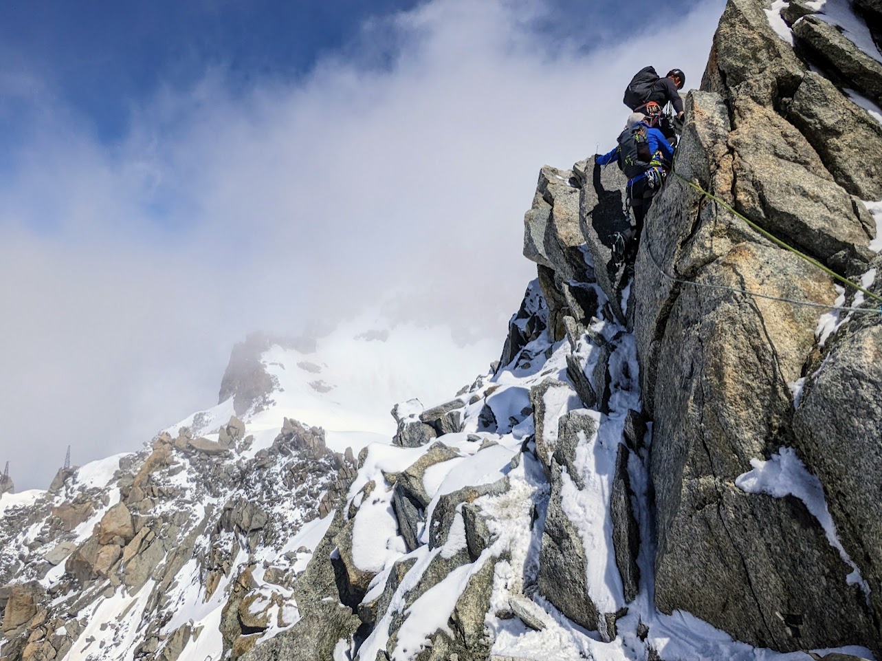 Rock step on the ridge